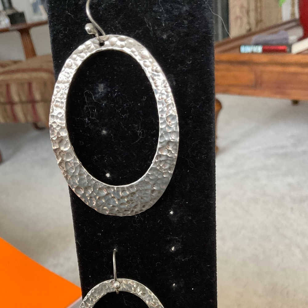 Silver earrings